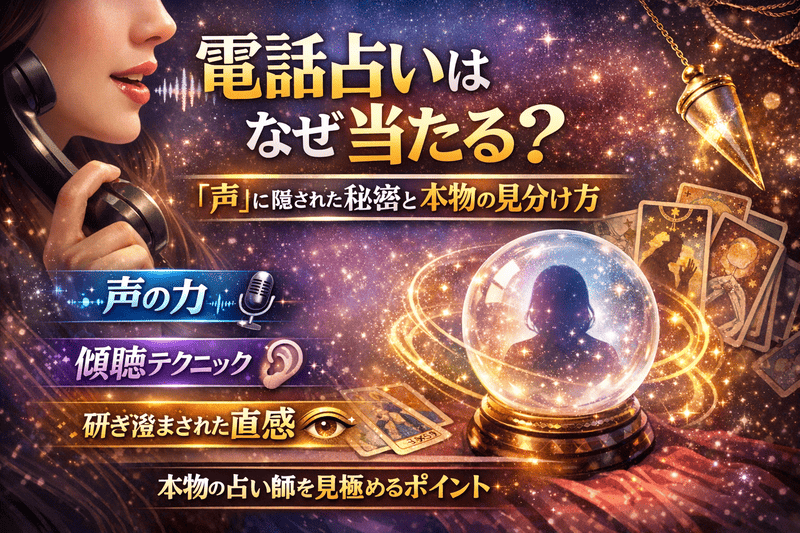 電話占いはなぜ当たる？「声」に隠された秘密と本物の見分け方